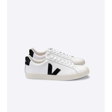 Veja ESPLAR LEATHER Men's Sneakers White/Black | CA 306LIS